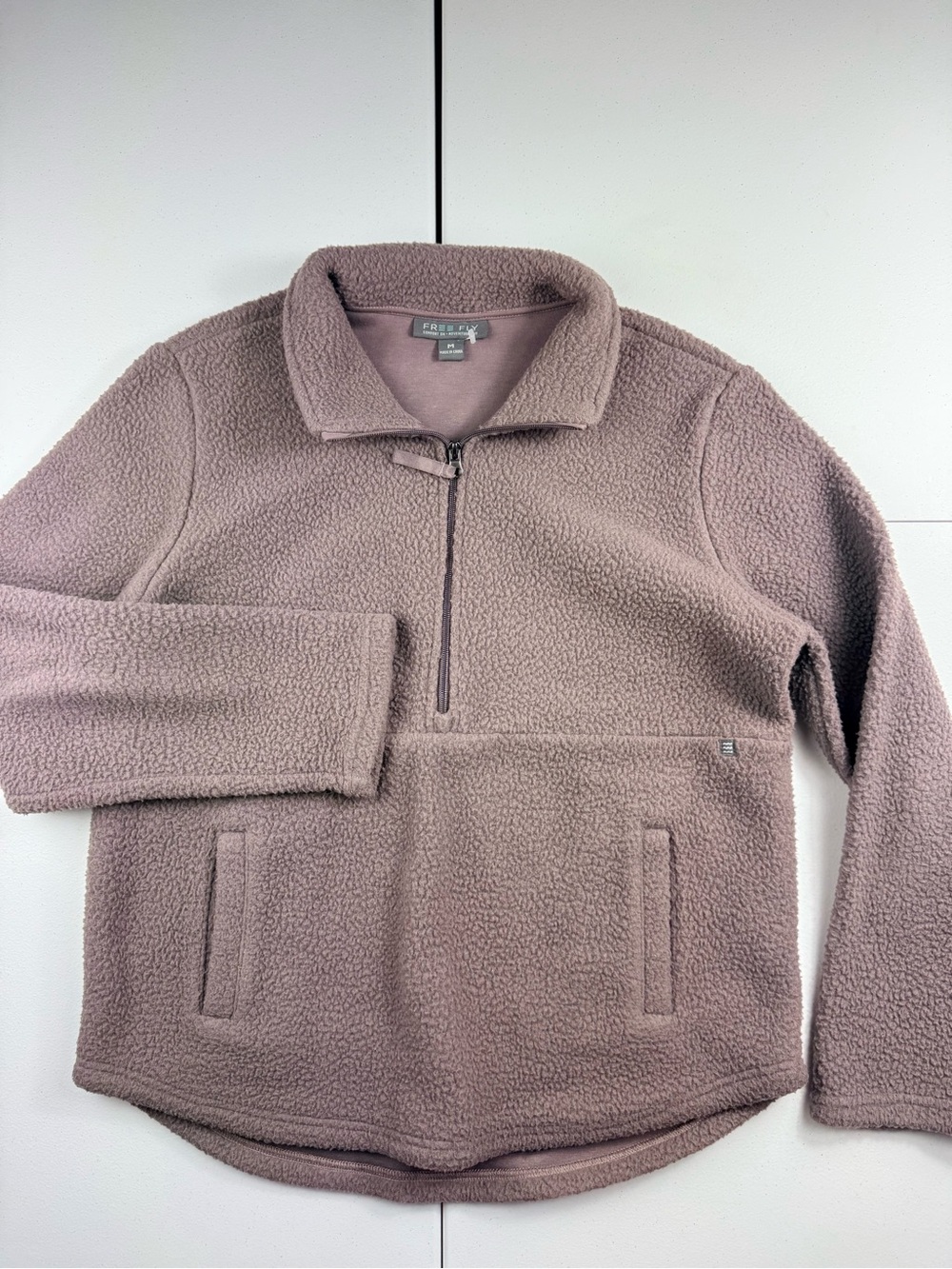 Free fly women’s Half-Zip Fleece Pullover - Dusty Mauve
